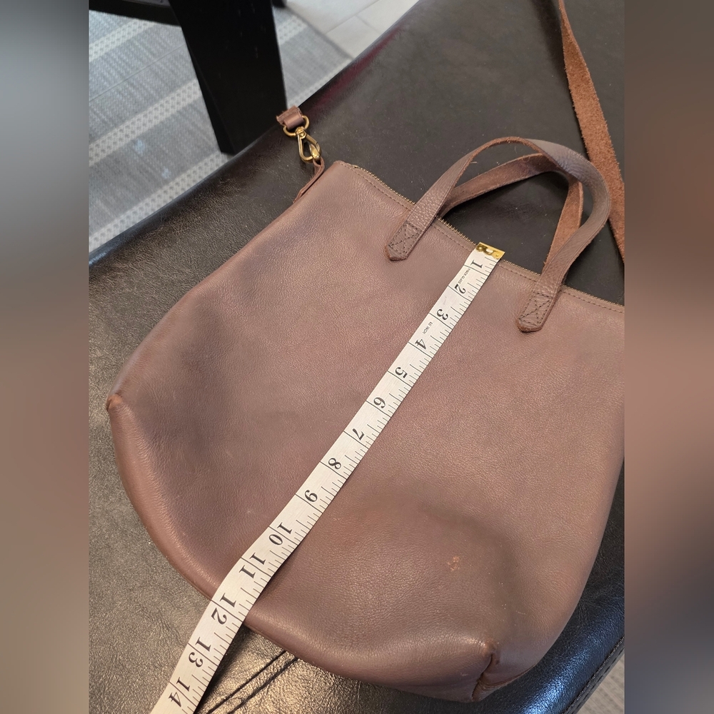 Madewell The Zip Top Leather Crossbody Bag in Brown - Picture 6 of 8